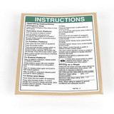 Genie Lift Part # 1257182GT - DECAL, OP INST, PLAT, GS30, ANSI, EA