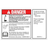 Genie Lift Part # 1261817FRGT - DECAL,SOLID TIRE,445/65D22.5, EA