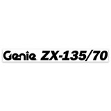 Genie Lift Part # 1253786GT - DECAL,COSMETIC, BLACK, GENIE ZX-135/70, EA