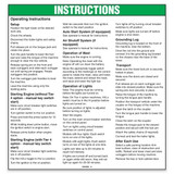 Genie Lift Part # 1264066GT - DECAL, INSTRUCTIONS, AL5HT T4, EA