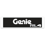 Genie Lift Part # 1266660GT - DECAL, COSMETIC GENIE-RL4, REAR DOOR, EA
