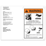 Genie Lift Part # 1266885GT - DECAL, WARNING, PROTECTIVE BARRIER, EA