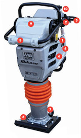 Multiquip Mikasa #MTX60HD - Rammer Honda GX100 Diaph. Carb