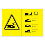 Genie Lift Part # 1261869GT - DECAL, RUNAWAY HAZARD, EA