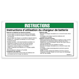 Genie Lift Part # 1269249FRGT - DECAL, NOTICE, CHARGER INSTRUCTIONS, EA