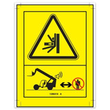 Genie Lift Part # 1286018GT - DECAL, BODY CRUSH, ROLLING TELE, SYM, EA