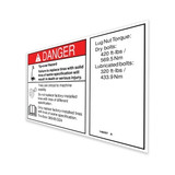 Genie Lift Part # 146097GT - DECAL,SOLID TIRE,385/65-24, EA