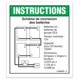 Genie Lift Part # 214864FRGT - DECAL,BATT.CONNECTION,GS-4047, EA