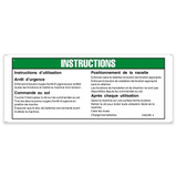 Genie Lift Part # 215813FRGT - DECAL,OPERATING INSTR GRJ ANSI, EA