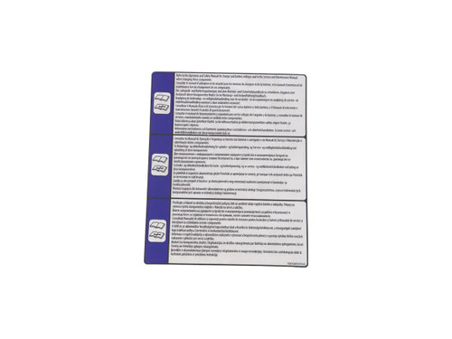 JLG Part # 1001247310 | DECAL,SEE MANUAL, EA