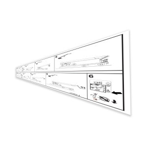 Genie Lift Part # 1279839GT - DECAL, STOW PROCEDURE, SX-125 XC, EA