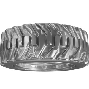 Genie Lift Part # 1283712GT - ASSY, WHL/TIR, RT FF NM TIRE OIL BASED, 315/55D20-12 PLY, RH, EA