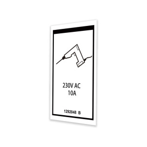 Genie Lift Part # 1292048GT - DECAL, POWER TO PLATFORM 230V, GS-1330m, EA