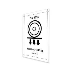 Genie Lift Part # 1292746GT - DECAL,LABEL,WHEEL LOAD, EA