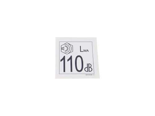 JLG Part # 1001191526 | DECAL,SOUND POWER 110DB, EA