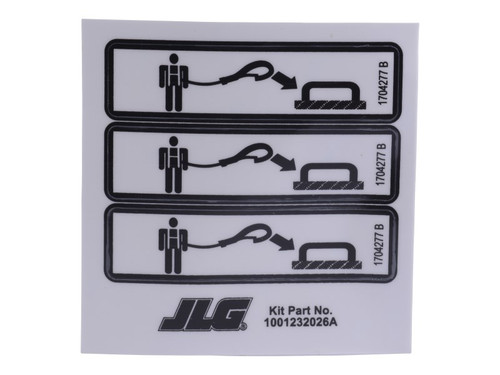 JLG Part # 1001232026 | DECAL,LANYARD PLATFORM, EA