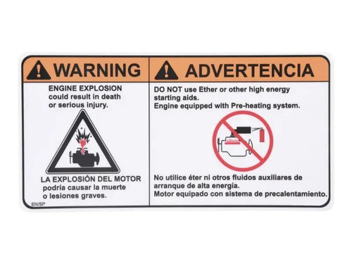 JLG Part # 1001235798 | DECAL,WARNING NO EITHER (SPAN), EA