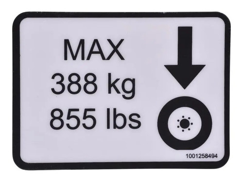 JLG Part # 1001258494 | DECAL,WHEEL LOAD, EA