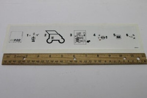 Genie Lift Part # 1263545GT - DECAL, INSTR-BYPASS KEY SWITCH, EA