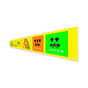 Genie Lift Part # 1272508GT - DECAL,INST PLAT CAP,SX125,SYM, EA