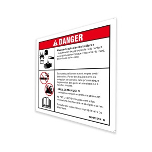 Genie Lift Part # 1290675FRGT - DECAL,DANGER,BATTERY SAFETY***,GS-1330m, EA