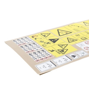 Genie Lift Part # 1296524GT - DECAL KIT,PLAT S-60/65 XC,SYMBOL, EA