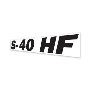 Genie Lift Part # 1296787GT - DECAL, CHASSIS, S-40 HF, BLACK, EA