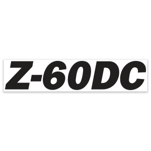 Genie Lift Part # 1297757GT - DECAL, COSMETIC, Z-60 DC, EA