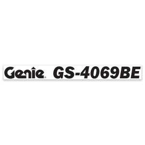 Genie Lift Part # 1299203GT - DECAL, COSMETIC,GENIE GS-4069BE, BLUE, EA