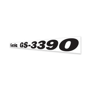 Genie Lift Part # 1299213GT - DECAL,COSMETIC,GENIE GS-3390, BLUE, EA