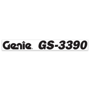 Genie Lift Part # 1299213GT - DECAL,COSMETIC,GENIE GS-3390, BLUE, EA