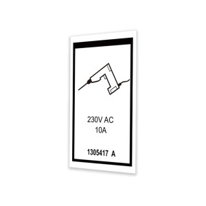 Genie Lift Part # 1305417GT - DECAL,POWER TO PLATFORM 230V,H, EA