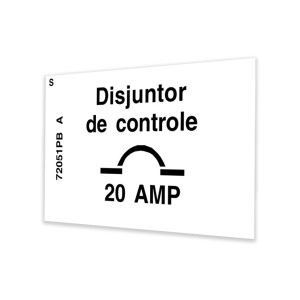 Genie Lift Part # 72051PBGT - DECAL,LABEL,20A CB, EA