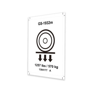 Genie Lift Part # 1304177GT - DECAL,LABLE,WHEEL LOAD GS-1932m, EA