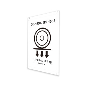 Genie Lift Part # 1305532GT - DECAL, LABEL, WHEEL LOAD, E-DRIVE, GS-1530/32, EA