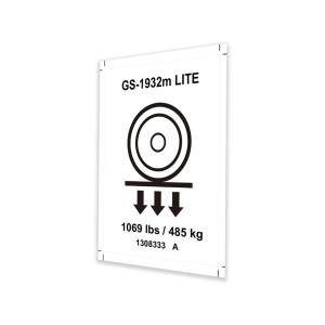 Genie Lift Part # 1308333GT - DECAL,LABLE,WHEEL LOAD GS-1932m LITE, EA