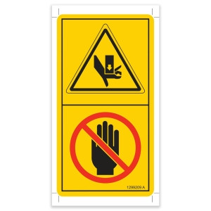 Genie Lift Part # 1299209GT - DECAL CRUSHING HAZARD, EA