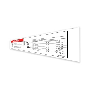 Genie Lift Part # 1297433GT - DECAL, DANGER, ELECRICAL HAZARD, SLAB, EA