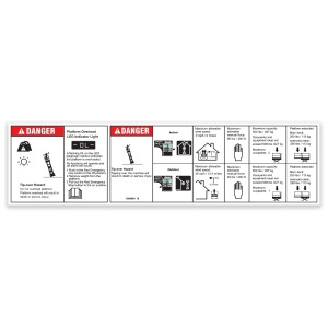 Genie Lift Part # 1306904GT - DECAL, 2 DECAL COMBO, MINI 2, EA