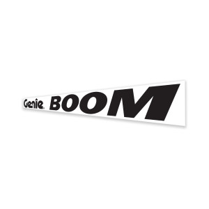 Genie Lift Part # 1294032GT - DECAL,COSMETIC,BLACK,GENIE BOOM,HORZ, EA