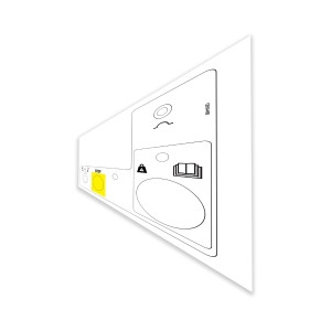 Genie Lift Part # 1295446GT - DECAL, GROUND CONTROL PANEL, LS, EA
