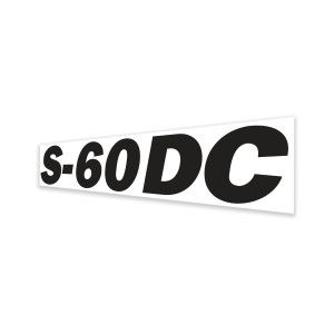 Genie Lift Part # 1304199GT - DECAL, COSMETIC, S-60 DC NO GENIE, EA