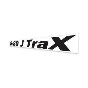 Genie Lift Part # 1306315GT - DECAL, COSMETIC, S-80 J TRAX, BLACK, EA