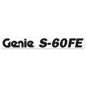 Genie Lift Part # 1304198GT - DECAL, COSMETIC, S-60 FE GENIE, EA