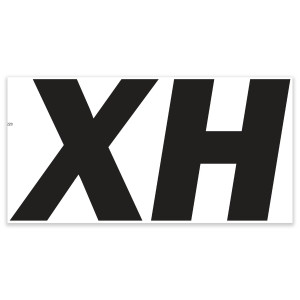 Genie Lift Part # 1311520GT - DECAL, COSMETIC, XH 4.5", BLACK, EA