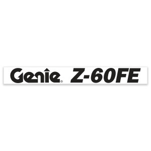 Genie Lift Part # 1305111GT - DECAL, COSMETIC, GENIE Z-60 FE, BLUE, EA