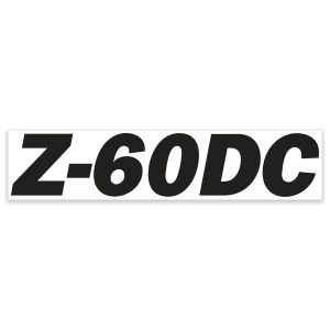 Genie Lift Part # 1305105GT - DECAL, COSMETIC, Z-60 DC,BLK, EA
