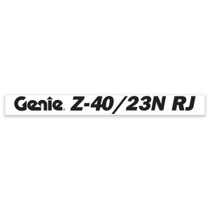 Genie Lift Part # 1299754GT - DECAL,GENIE Z40/23NRJ, BLUE, EA