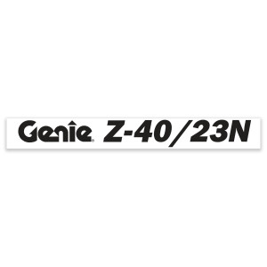 Genie Lift Part # 1299751GT - DECAL,GENIE Z40/23N, BLUE, EA