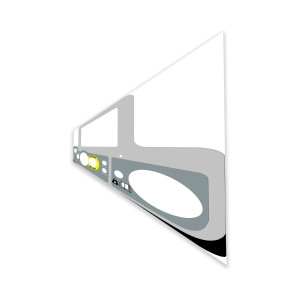 Genie Lift Part # 1309443GT - DECAL,GROUND CONT. PANEL,MANITOU,RT, EA